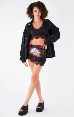 FURST OF A KIND FESTIVAL VINTAGE LACE TRIM TANK AND SKIRT SET