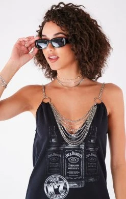 FURST OF A KIND FESTIVAL VINTAGE DRAPED CHAIN DRESS