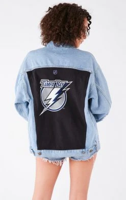 FURST OF A KIND VINTAGE GRAPHIC BACK INSERT LIGHTNING BOLT DENIM JACKET 7 FURST OF A KIND VINTAGE GRAPHIC BACK INSERT LIGHTNING BOLT DENIM JACKET