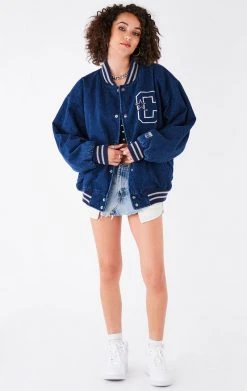 FURST OF A KIND VINTAGE DENIM JACKETS VINTAGE NFL DENIM BOMBER 7 FURST OF A KIND VINTAGE DENIM JACKETS VINTAGE NFL DENIM BOMBER