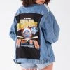 FURST OF A KIND VINTAGE GRAPHIC BACK INSERT DENIM JACKET