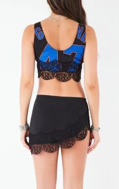 FURST OF A KIND VINTAGE SPORTS VINTAGE LACE TRIM TANK AND SKIRT SET