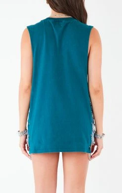 FURST OF A KIND VINTAGE CHAINS VINTAGE CHAIN SIDE SLEEVELESS TEE