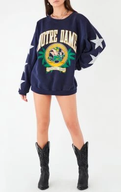 FURST OF A KIND VINTAGE SILVER STAR PATCH SWEATSHIRT