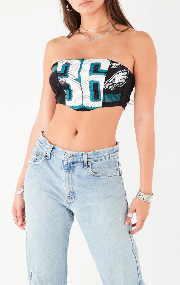 FURST OF A KIND VINTAGE SPLICED JERSEY CORSET TUBE TOP 5 FURST OF A KIND VINTAGE SPLICED JERSEY CORSET TUBE TOP