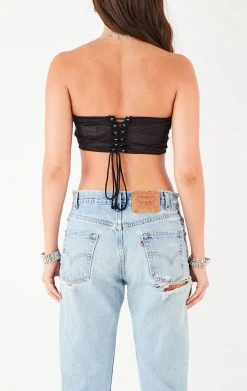 FURST OF A KIND VINTAGE SPLICED JERSEY CORSET TUBE TOP 9 FURST OF A KIND VINTAGE SPLICED JERSEY CORSET TUBE TOP