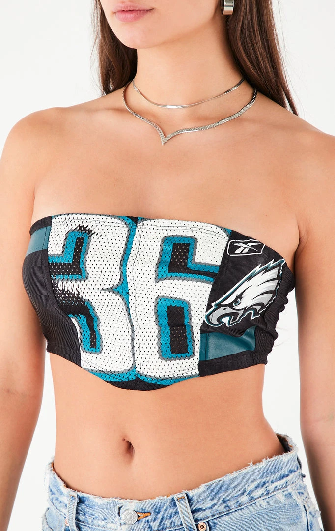 FURST OF A KIND VINTAGE SPLICED JERSEY CORSET TUBE TOP 3 FURST OF A KIND VINTAGE SPLICED JERSEY CORSET TUBE TOP