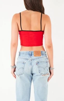 FURST OF A KIND VINTAGE RHINESTONE FRINGE TANK