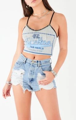 FURST OF A KIND VINTAGE RHINESTONE FRINGE TANK