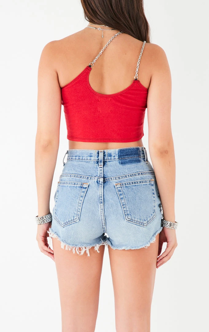 FURST OF A KIND VINTAGE ONE SHOULDER DOUBLE CHAIN STRAP TANK 5 FURST OF A KIND VINTAGE ONE SHOULDER DOUBLE CHAIN STRAP TANK