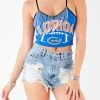 FURST OF A KIND VINTAGE RHINESTONE FRINGE TANK