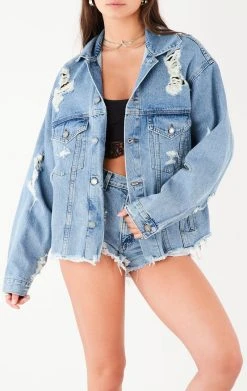 FURST OF A KIND VINTAGE DENIM JACKETS VINTAGE GRAPHIC BACK INSERT DENIM JACKET