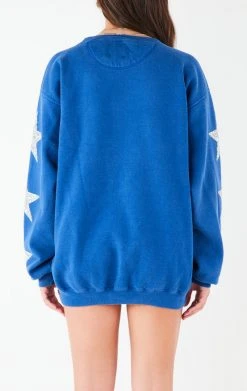 FURST OF A KIND VINTAGE COLLEGE VINTAGE SILVER STAR PATCH SWEATSHIRT