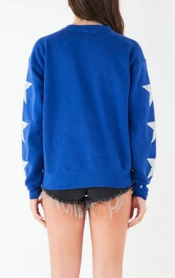 FURST OF A KIND VINTAGE SILVER STAR PATCH SWEATSHIRT VINTAGE COLLEGE