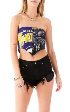 FURST OF A KIND VINTAGE SPLICED HANDKERCHIEF TUBE TOP SALE