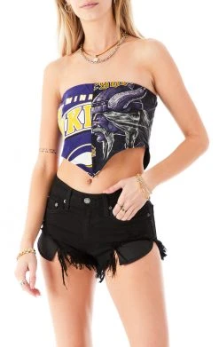 FURST OF A KIND VINTAGE SPLICED HANDKERCHIEF TUBE TOP SALE