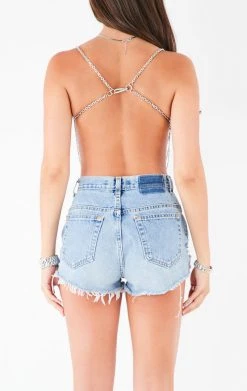 FURST OF A KIND VINTAGE WATERFALL CHAIN BRA TOP VINTAGE CHAINS