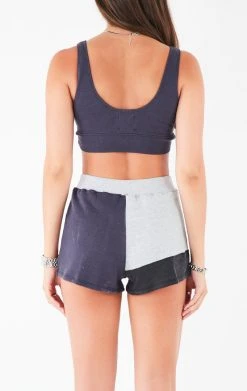 FURST OF A KIND VINTAGE SPLICED PATCHWORK TANK AND SHORT SET