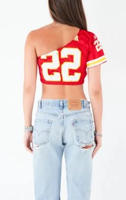 FURST OF A KIND VINTAGE NFL VINTAGE ONE SHOULDER NFL JERSEY