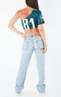 FURST OF A KIND VINTAGE NFL VINTAGE ONE SHOULDER NFL JERSEY