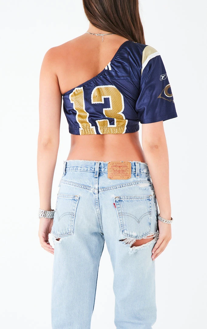 FURST OF A KIND VINTAGE ONE SHOULDER NFL JERSEY VINTAGE NFL 5 FURST OF A KIND VINTAGE ONE SHOULDER NFL JERSEY VINTAGE NFL