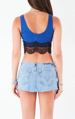 FURST OF A KIND VINTAGE LACE TRIM TANK