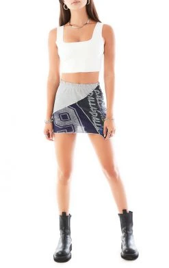 FURST OF A KIND VINTAGE SPLICED JERSEY SKIRT SALE