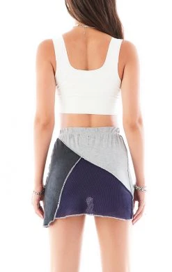 FURST OF A KIND VINTAGE SPLICED JERSEY SKIRT SALE