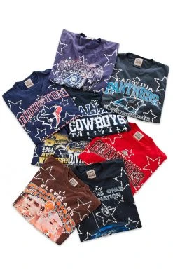 FURST OF A KIND SALE VINTAGE RHINESTONE STAR OUTLINE TEE