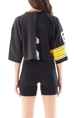 FURST OF A KIND SALE VINTAGE SPLICED JERSEY CROPPED SWEATSHIRT
