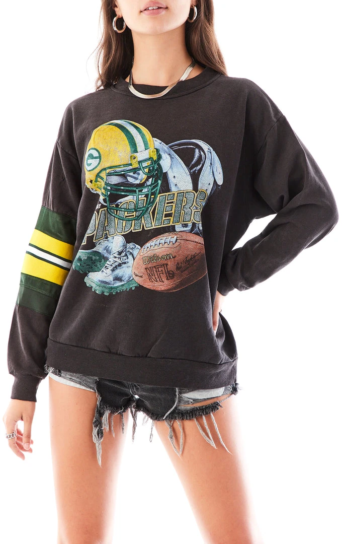 FURST OF A KIND VINTAGE SPLICED JERSEY SLEEVE SWEATSHIRT VINTAGE NFL 3 FURST OF A KIND VINTAGE SPLICED JERSEY SLEEVE SWEATSHIRT VINTAGE NFL
