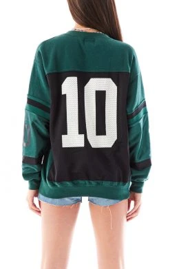 FURST OF A KIND VINTAGE SPLICED JERSEY SLEEVE AND BACK SWEATSHIRT SALE