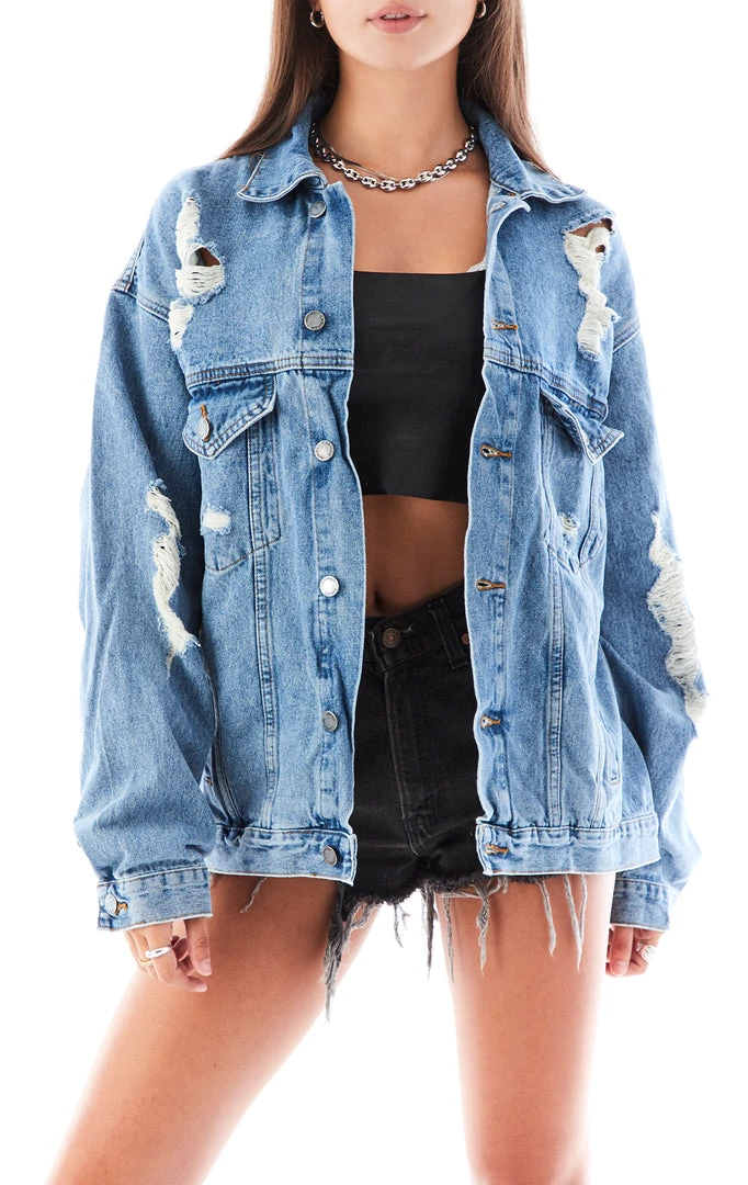 FURST OF A KIND VINTAGE NFL VINTAGE SWEATSHIRT BACK DENIM JACKET 4 FURST OF A KIND VINTAGE NFL VINTAGE SWEATSHIRT BACK DENIM JACKET