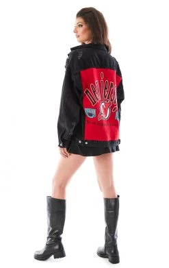 FURST OF A KIND VINTAGE DENIM JACKETS VINTAGE GRAPHIC BACK INSERT DENIM JACKET