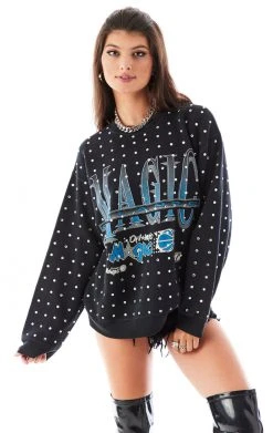 FURST OF A KIND VINTAGE ALLOVER RHINESTONE SWEATSHIRT VINTAGE SPORTS