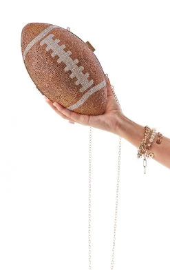 LOVE, MAR RHINESTONE FOOTBALL PURSE VINTAGE NFL