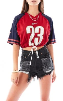 FURST OF A KIND VINTAGE DRAWSTRING CROPPED JERSEY