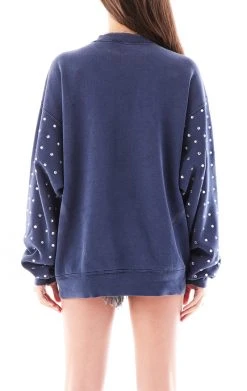 FURST OF A KIND VINTAGE ALLOVER RHINESTONE SWEATSHIRT