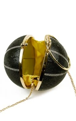 LOVE, MAR RHINESTONE BASKETBALL PURSE VINTAGE SPORTS