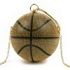 LOVE, MAR RHINESTONE BASKETBALL PURSE