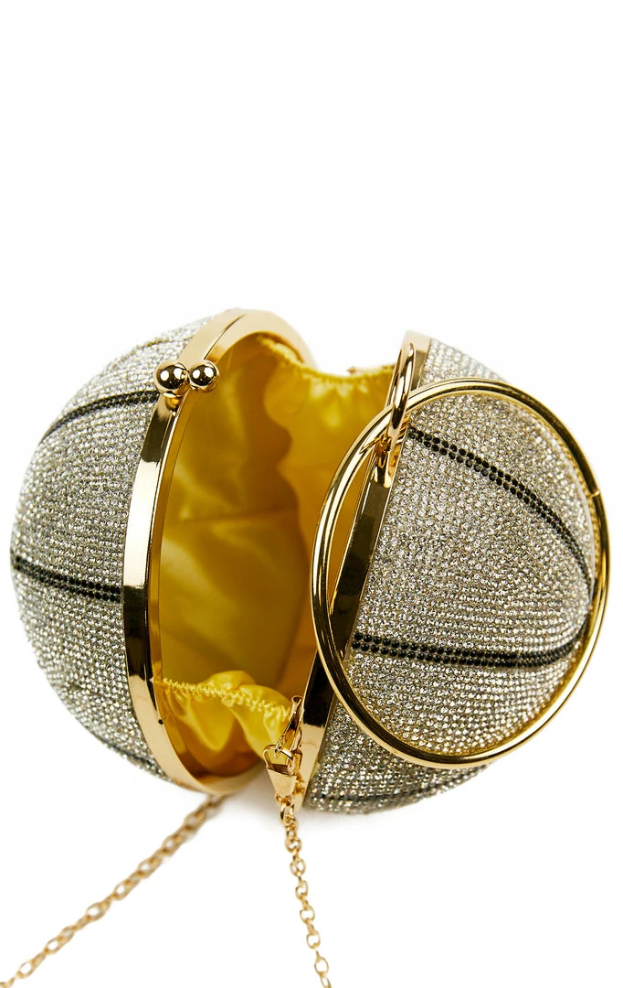 LOVE, MAR RHINESTONE BASKETBALL PURSE 5 LOVE, MAR RHINESTONE BASKETBALL PURSE