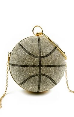 LOVE, MAR RHINESTONE BASKETBALL PURSE