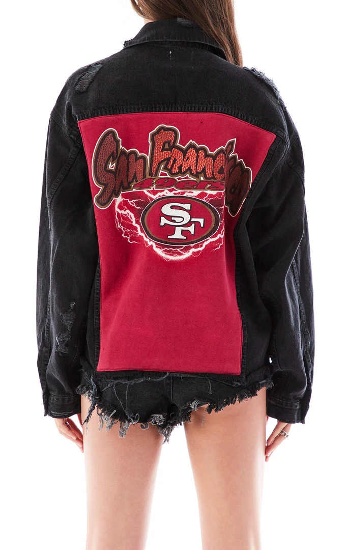 FURST OF A KIND VINTAGE GRAPHIC BACK INSERT DENIM JACKET 3 FURST OF A KIND VINTAGE GRAPHIC BACK INSERT DENIM JACKET