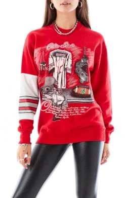 FURST OF A KIND VINTAGE SPLICED JERSEY SLEEVE SWEATSHIRT