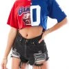 FURST OF A KIND VINTAGE SPLICED CROPPED JERSEY TEE SALE