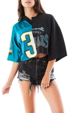 FURST OF A KIND VINTAGE SPLICED JERSEY CROPPED SWEATSHIRT SALE