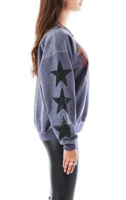 FURST OF A KIND VINTAGE OVERDYE STAR PATCH SWEATSHIRT SALE