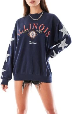 FURST OF A KIND VINTAGE SILVER STAR PATCH SWEATSHIRT