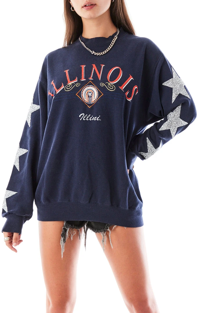 FURST OF A KIND VINTAGE SILVER STAR PATCH SWEATSHIRT 3 FURST OF A KIND VINTAGE SILVER STAR PATCH SWEATSHIRT