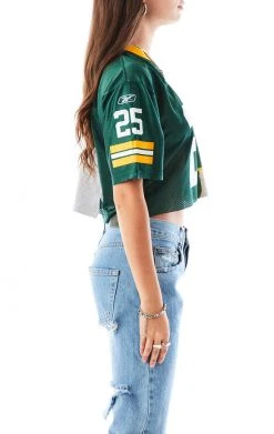 FURST OF A KIND VINTAGE SPLICED JERSEY CROPPED SWEATSHIRT SALE